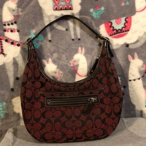 burnt red Coach Handbag